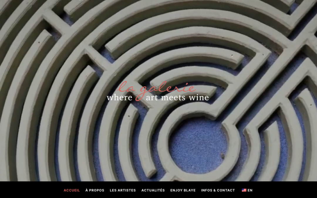 La Galerie's website makeover