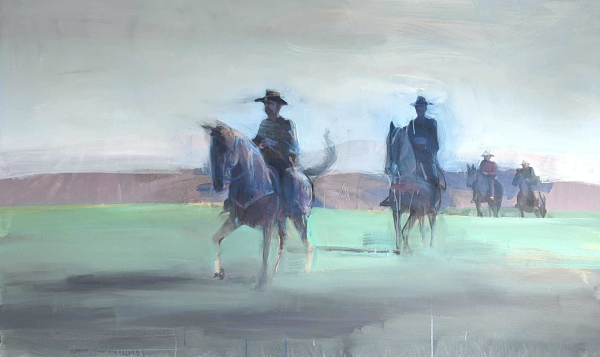 Xavier Jambon - Cowboys - 100x160cm